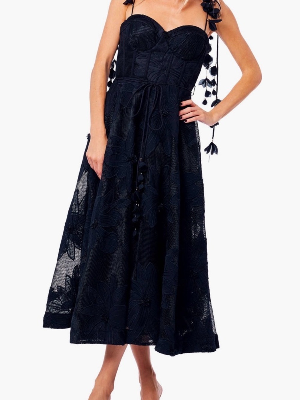 Ciebon Emilia bustier lace Midi Dress cocktail - Picture 3 of 8